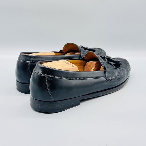 Cole Haan Shoes Mens 10.5 Black Leather Tassel Loafers Moc Toe Dress Casual main image 6